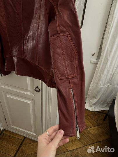 Кожаная куртка натуральная кожа zara