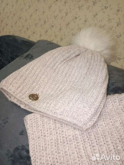 Шапка и шарф для девочки