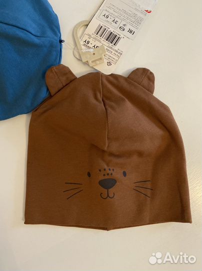 Шапочки для мальчика 40 и 44 размер