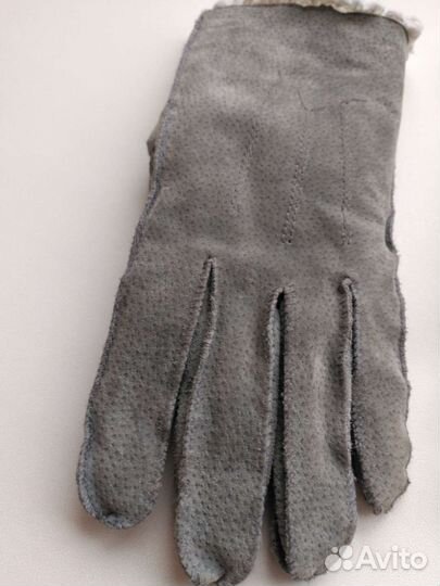 Перчатки замшевые