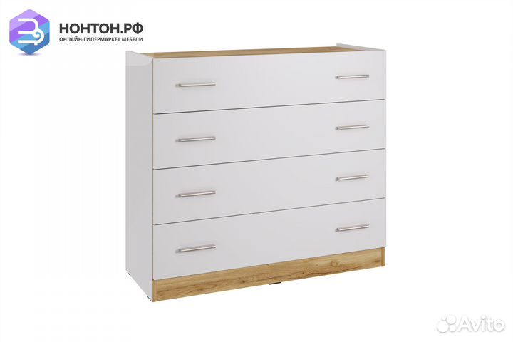 Комод Fresco км-100 белый / дубвотан