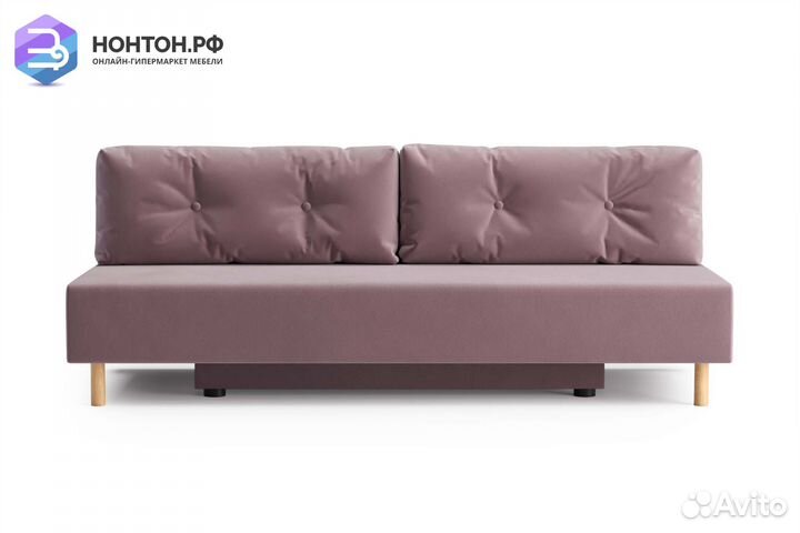 Диван еврокнижка Сайле розовый