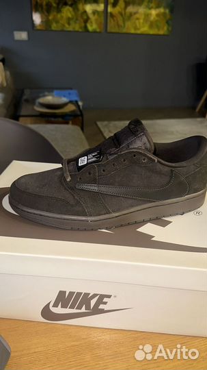 Nike x travis scott air jordan 1 low black phantom