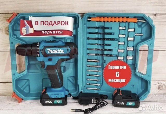 Аккумуляторный шуруповерт makita