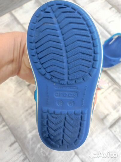 Сандалии crocs c5 синие