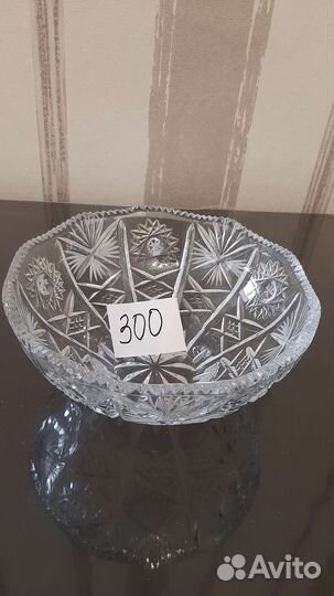 Вазы хрустальные СССР в ассортименте