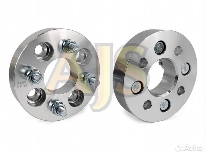 Проставка ступичная 4х98 цо58.6 30мм 1.5