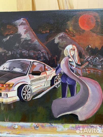 Картина акрилом на холсте