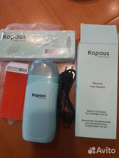 Набор Новый Воскоплав Kapous + воск+полоски+лосьон