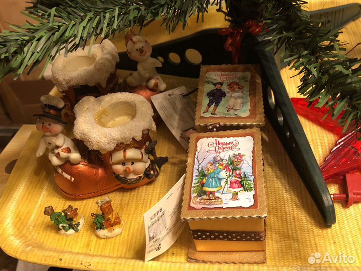 Гирлянды игрушки украшения для ёлки