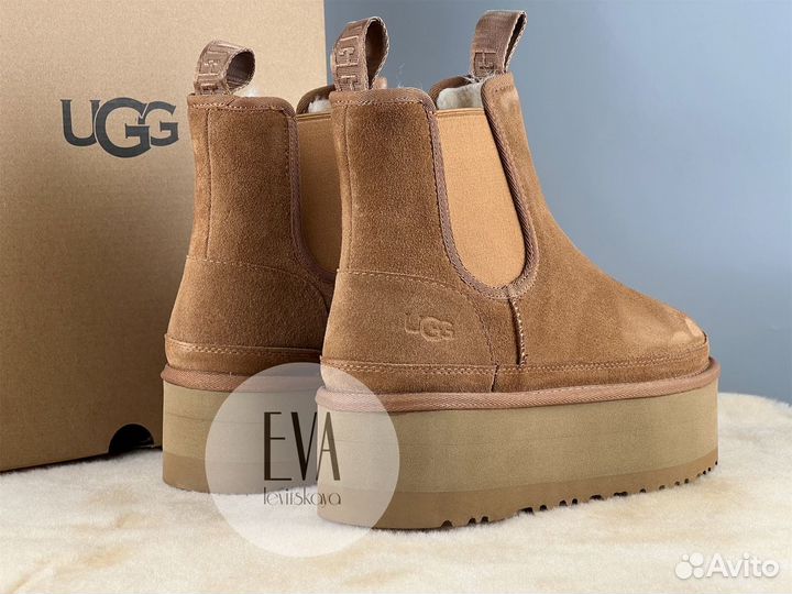 Ugg женские на платформе Neumel Chelsea Chestnut