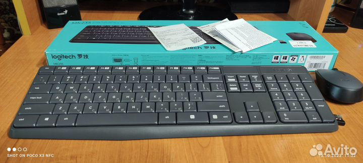 Беспроводная клавиатура мышь Logitech MK235