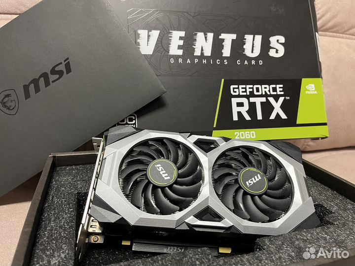 Видеокарта MSI GeForce RTX 2060 ventus GP OC