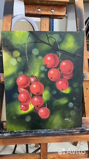 Картина маслом 40х50 смородина