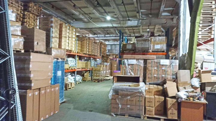 Теплые склады со стеллажами от 300 м²