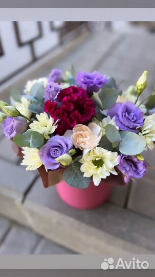 Композиции из живых цветов