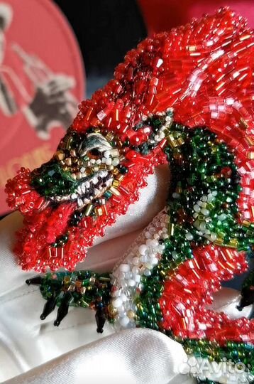 Брошь Огненный дракон