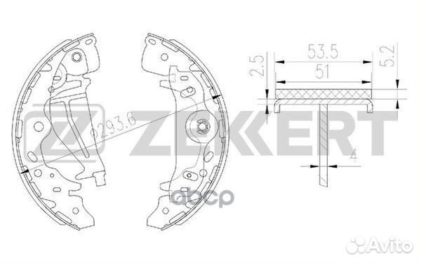 Колодки торм. бараб. задн. Hyundai H-1/Starex 0