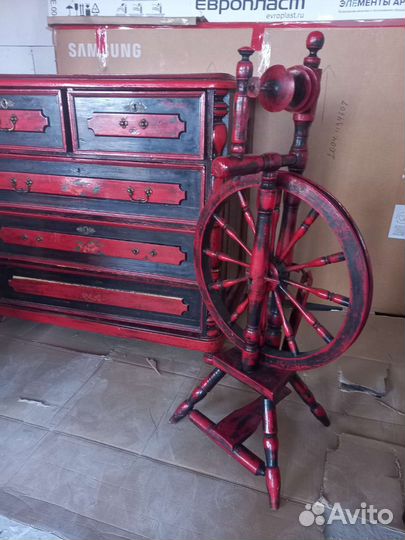 Прялка деревянная старинная