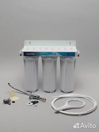 Тройной фильтр под мойку \ система водоочистки