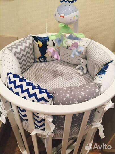 Бортики для детской кроватки