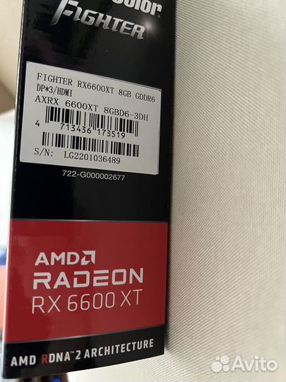 AMD Radeon RX 6600 XT 8 GB MacVidCards (как новая)