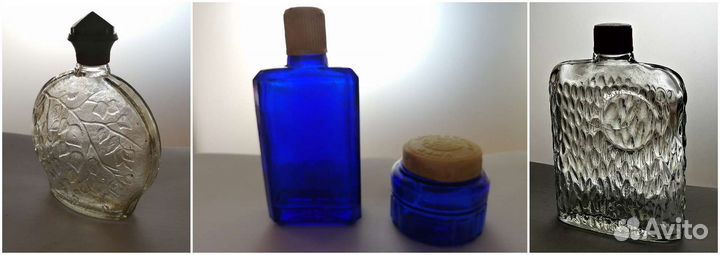 Флаконы СССР редкие винтовые пробки