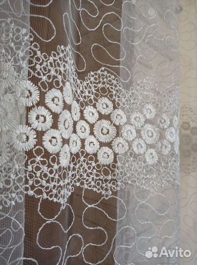 Шторы тюль на кухню или лоджию,укорочена