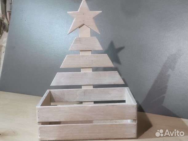 Ящик декоративный в виде елки