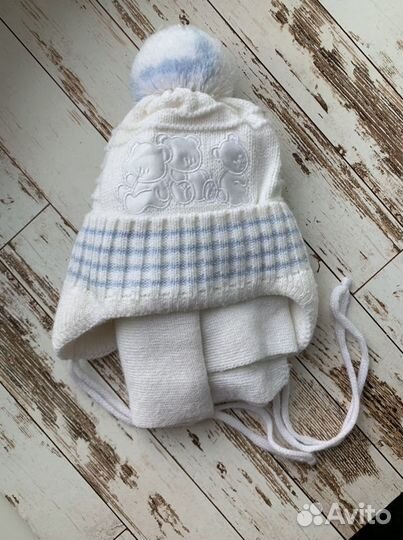 Комплект шапка и шарф новые