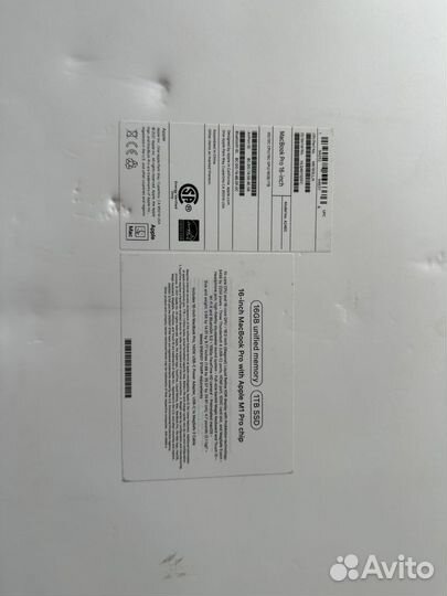 Macbook pro 16 m1 16gb 1tb