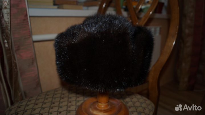 Шапка-ушанка норковая