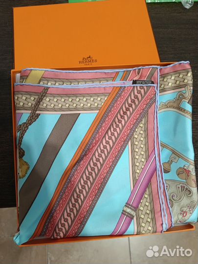Платок шелковый Hermes оригинал 90