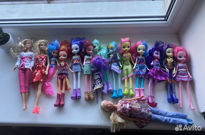 My little pony куклы и Barby пакетом