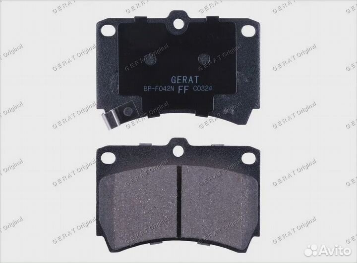Тормозные колодки Gerat BP-F042N (передние) Normal