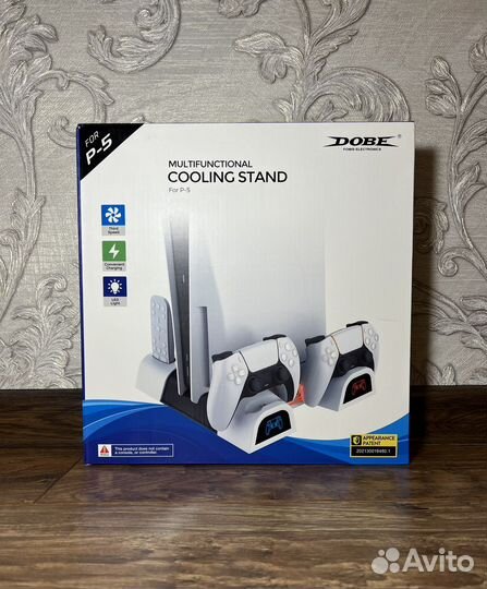 Подставка Dobe для Ps 5 с функцией охлаждения