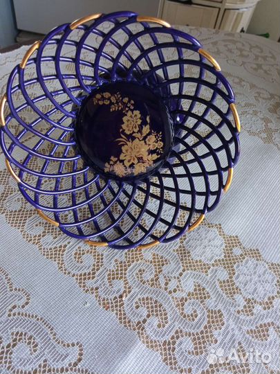 Вазочка для конфет (кобальт)