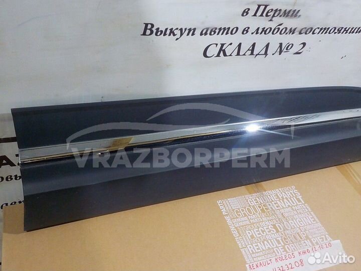 Накладка двери (молдинг) передн. прав. Renault Kol