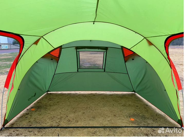 Палатка туристическая 6 местная с тамбуром и полом