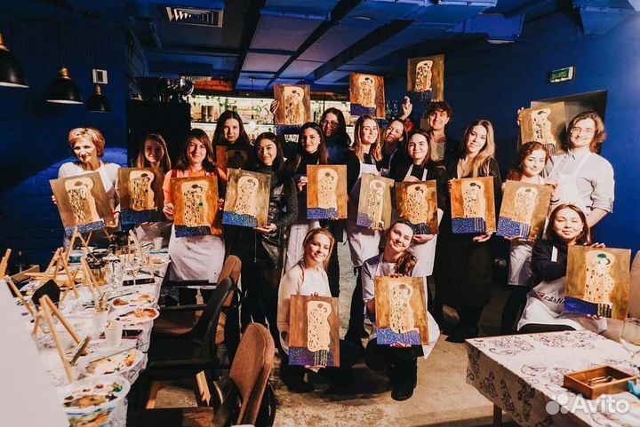 Мастер класс по рисованию с вином на день рождения