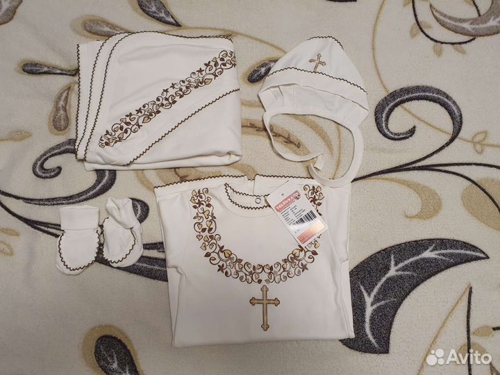 Комплект для крещения 68 см для мальчика девочки