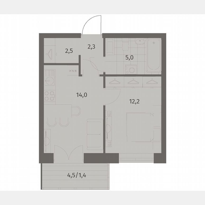 1-к. квартира, 37,5 м², 7/11 эт.