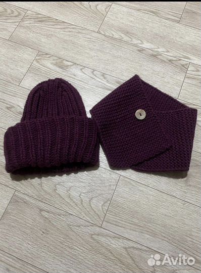 Комплект шапка и снуд