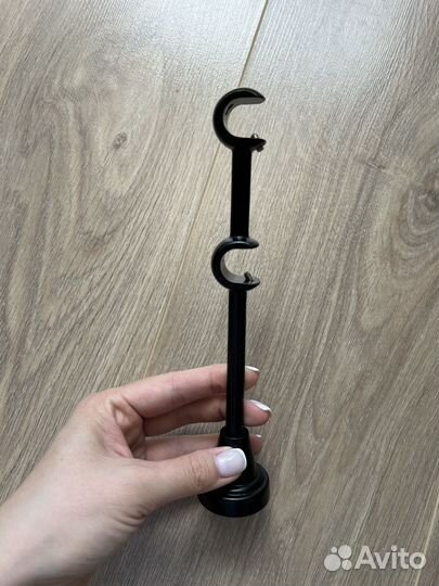 Кронштейны для карниза черные 16/16