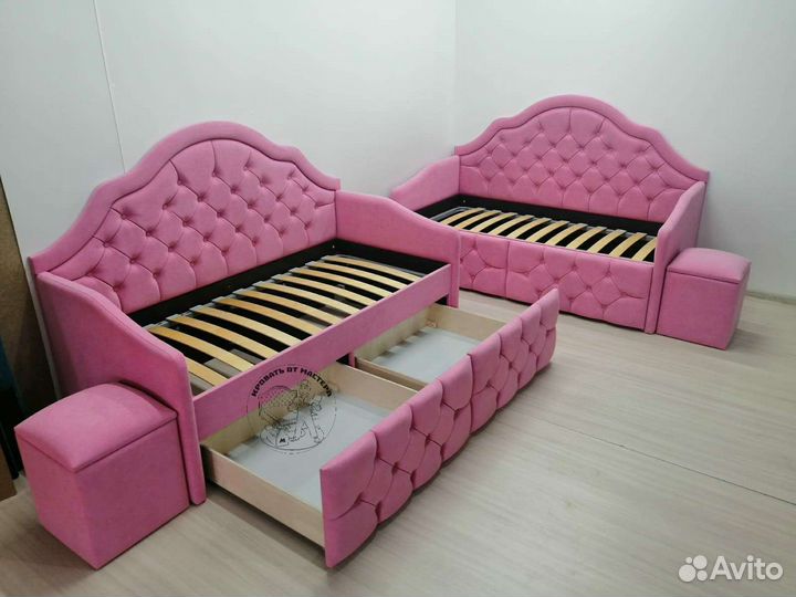 Детская кровать от 3 лет с бортиками