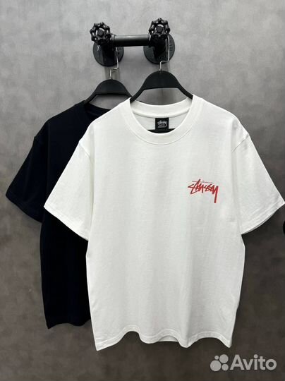 Футболка Stussy - Skateboard - Белая