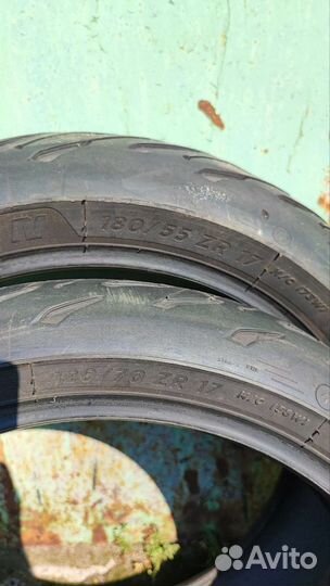 Шины michelin road 5 180 55 17/ 120 70 17