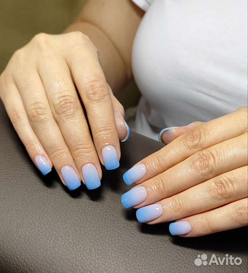 Маникюр, Пудровое покрытие б/лампы, Брови