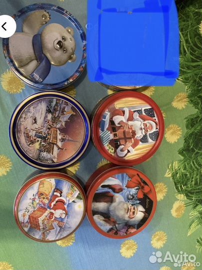 Банки жестяные для хранения поделок итд