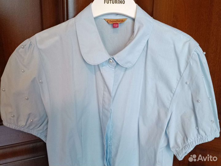 Рубашка с коротким рукавом на девочку